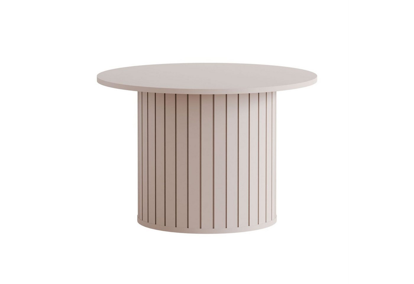 Lookway Couchtisch ELODIE – Rund, elegant & modern mit gefräster Basis (1x Couchtisch), Breite: 70 cm, Höhe: 47 cm – Bild 4 von 5