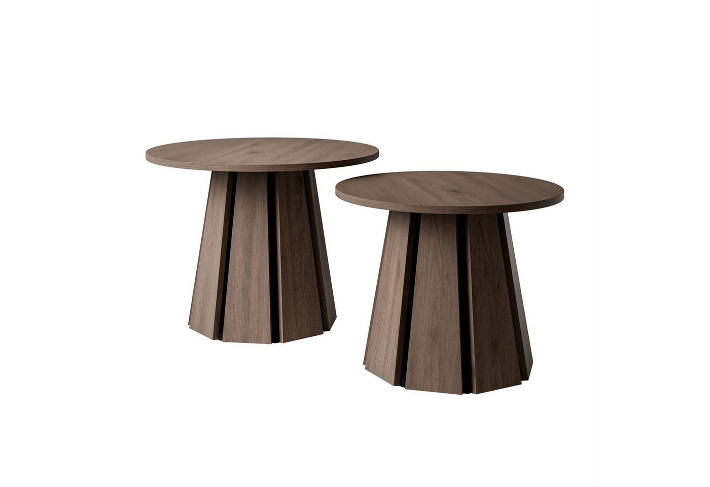 Lookway Couchtisch -Set SILVA 2-in-1, Durchmesser: 67 cm und 57 cm, Höhe: 51 cm und 46 cm – Bild 5 von 5