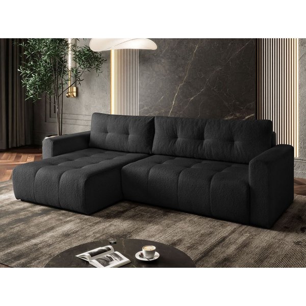 Lookway Ecksofa ASTON L-Form Couch, mit Bettkasten und Schlaffunktion, 261x143x83 cm
