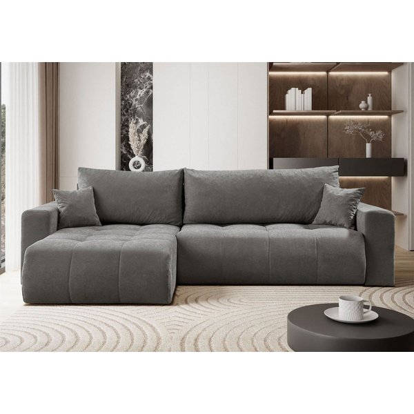 Lookway Ecksofa CLOUD mit Bettfunktion und Bettkasten, 277x83x143 xm