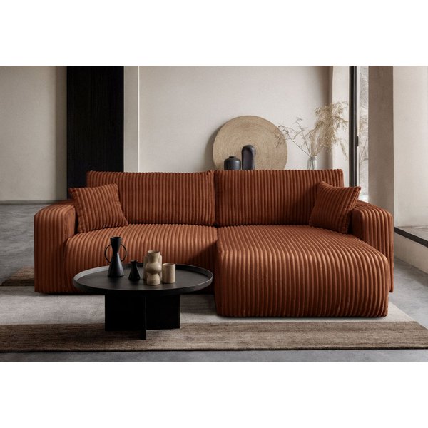 Lookway Ecksofa MOVE mit Schlaffunktion und Bettkasten, 247x143x83 cm