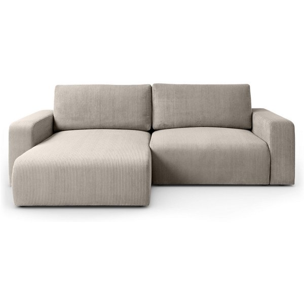 Lookway Ecksofa OPERA L-Form Couch, mit Bettfunktion und Bettkasten, 247x143x83 cm