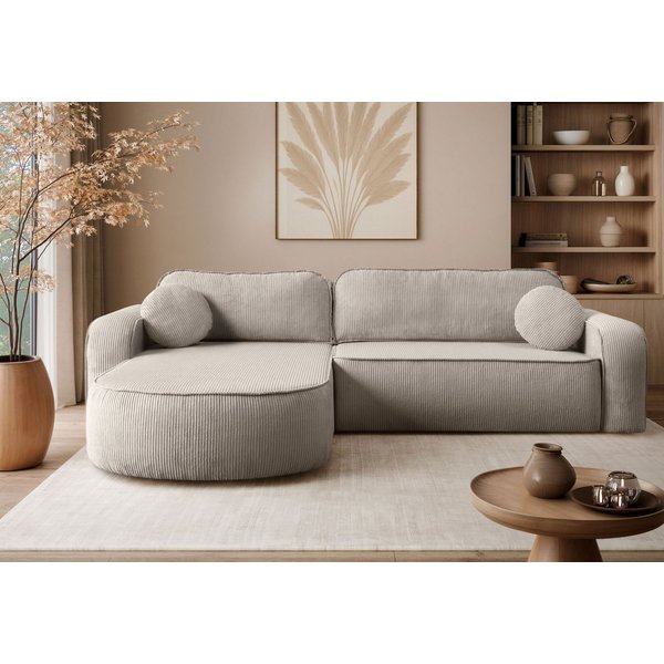 Lookway Ecksofa VENUS mit Schlaffunktion und Bettkasten, 275x78x178 cm