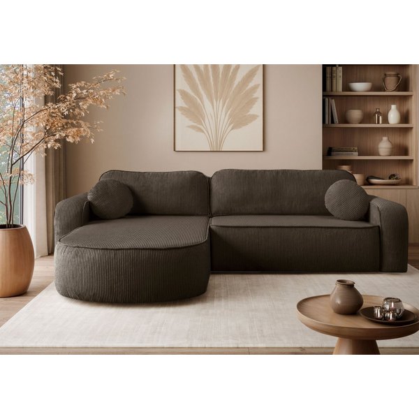 Lookway Ecksofa VENUS mit Schlaffunktion und Bettkasten, 275x78x178 cm
