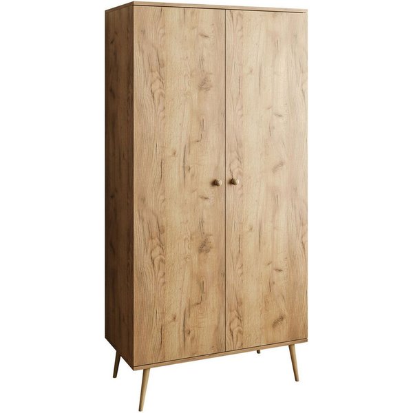 Lookway Kleiderschrank HARMONY zweitüriger Schrank mit Kleiderstange 87x41x212 cm