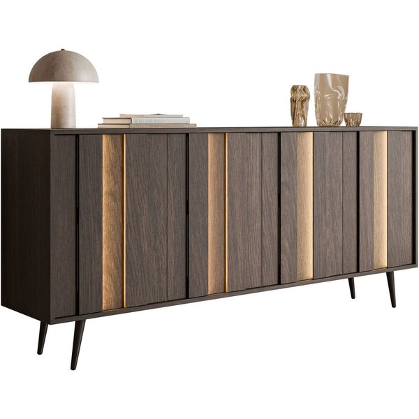 Lookway Kommode ALMA 4D mit LED-Beleuchtung, 183x40x83 cm