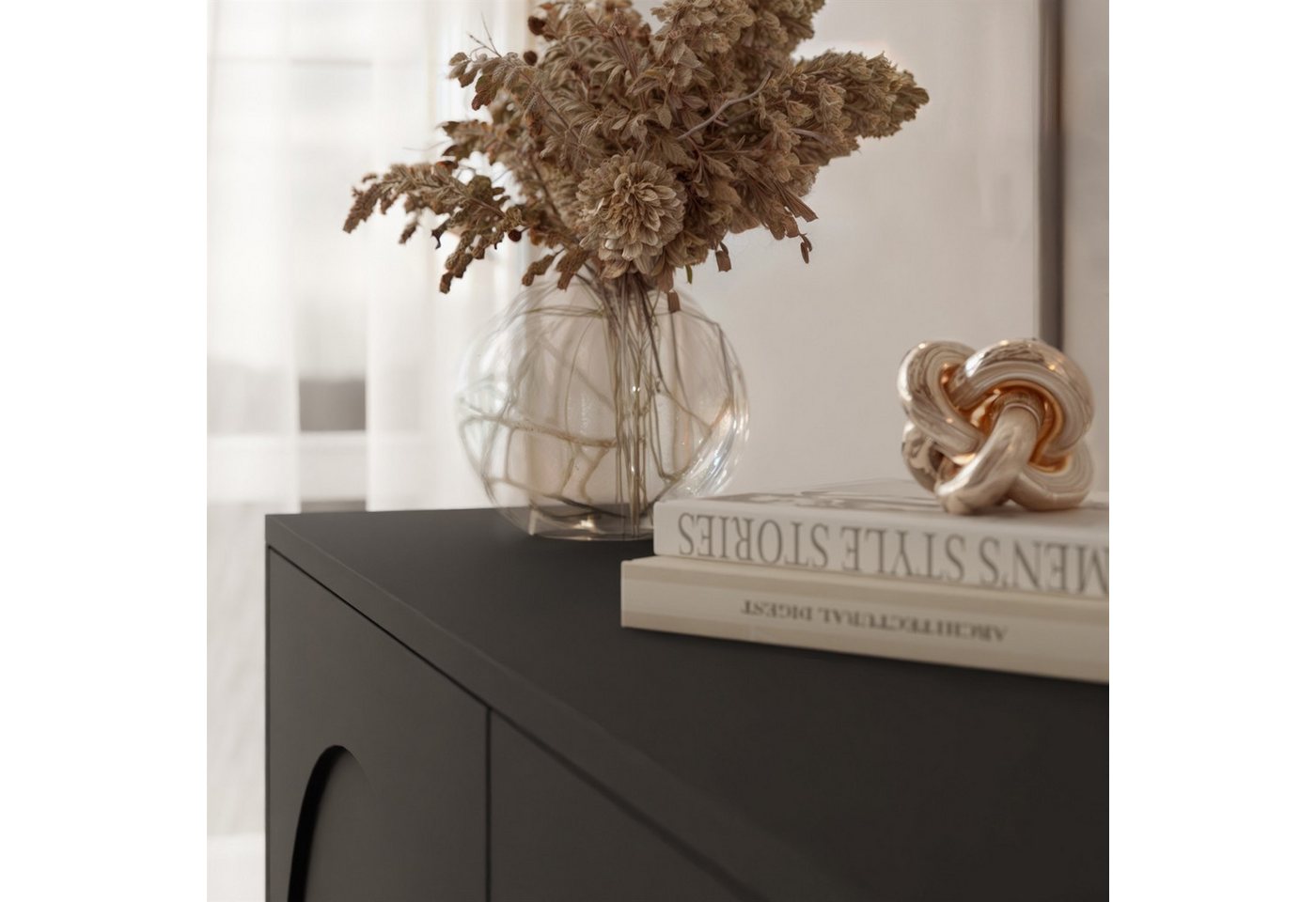 Lookway Kommode ARIADNA mit vier Türen (1x Kommode), 204x83x35 cm – Bild 5 von 5