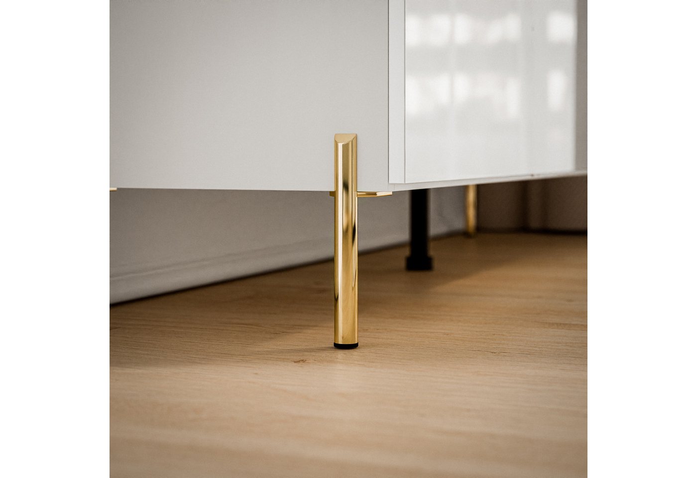 Lookway Kommode AURORA 4S1D weiß glänzend Anrichte mit Schubladen, Breite: 140 cm, Tiefe: 40 cm – Bild 5 von 5