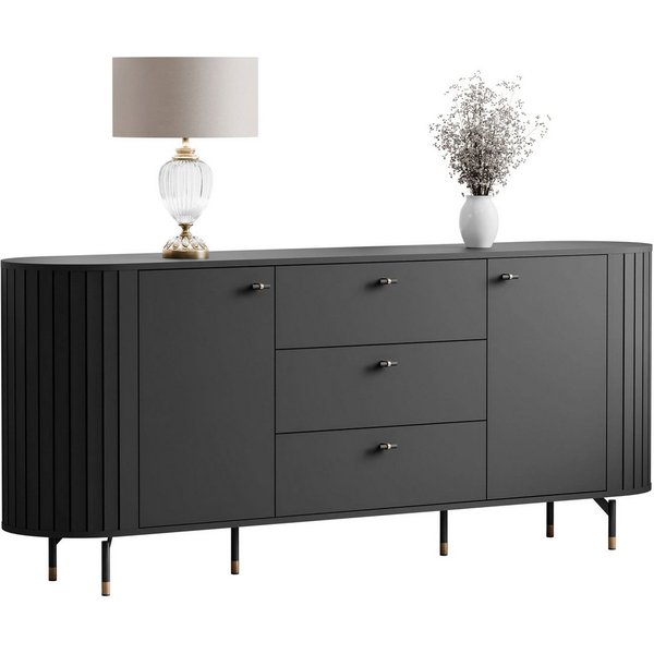 Lookway Kommode ELODIE 190 2D3S mit 3 Schubladen (1x Kommode), 190x81x40 cm