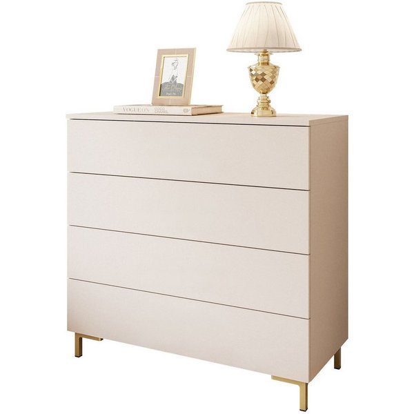Lookway Kommode LINA KASCHMIR 4S mit LED Beleuchtung, 95x40x86 cm
