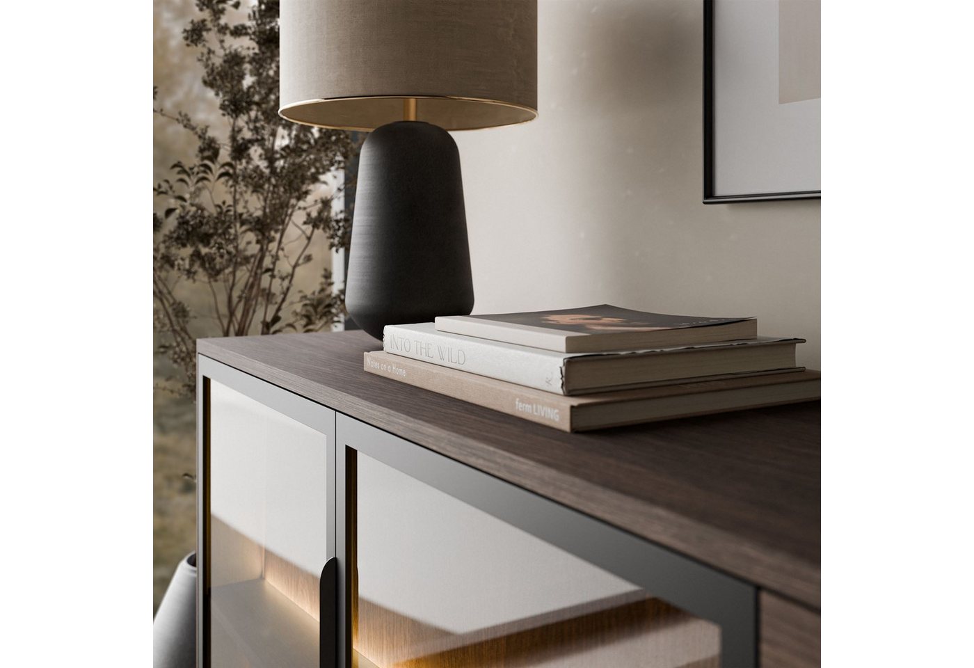 Lookway Kommode LINEA LOFT mit LED-Beleuchtung, 181x39x83 cm – Bild 4 von 5