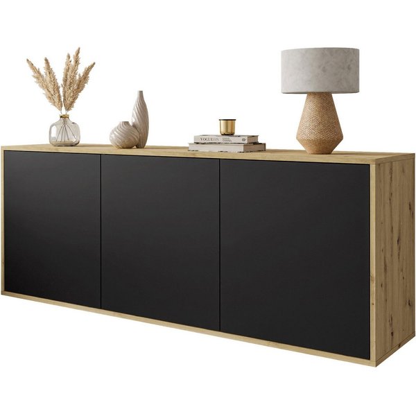 Lookway Kommode SANAYI Hängekommode Artisan Eiche, 154x40x60 cm