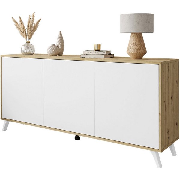 Lookway Kommode SANAYI III Artisan Eiche, 154x40x72 cm