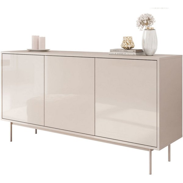 Lookway Kommode SANAYI in Kaschmir auf Gestell, 154x40x80 cm