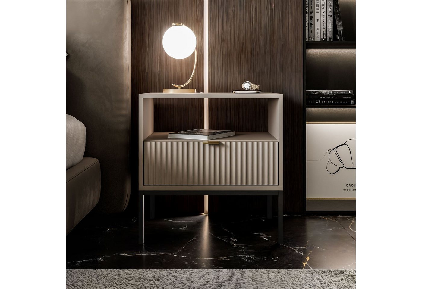 Lookway Nachttisch CORTADO S54, 54x39x56 cm – Bild 4 von 5