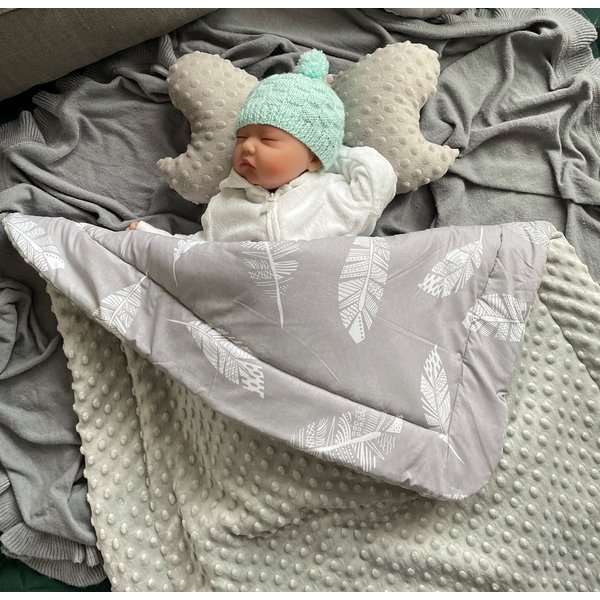 Babydecke Warm, Mittelwarm BAUMWOLLE/MINKY Babydecke 80x100 cm Kuscheldecke, Loolay, Warm und Weich Babybett und Kinderwagen DECKE von LOOLAY®