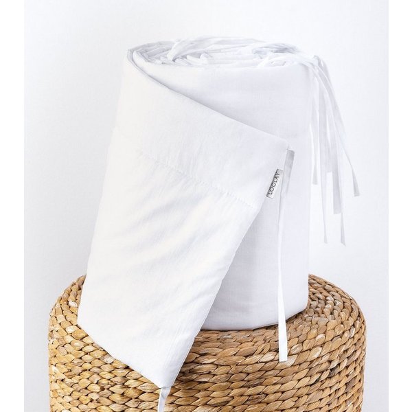 Loolay Bettnestchen BEIGE, GRAU, WEIß, ROSA Babybett BETTUMRANDUNG 420, 360, 210, 180x30cm, (Babynest Babyausstattung Kopfschutz Bettwäsche für Baby, 100% Baumw