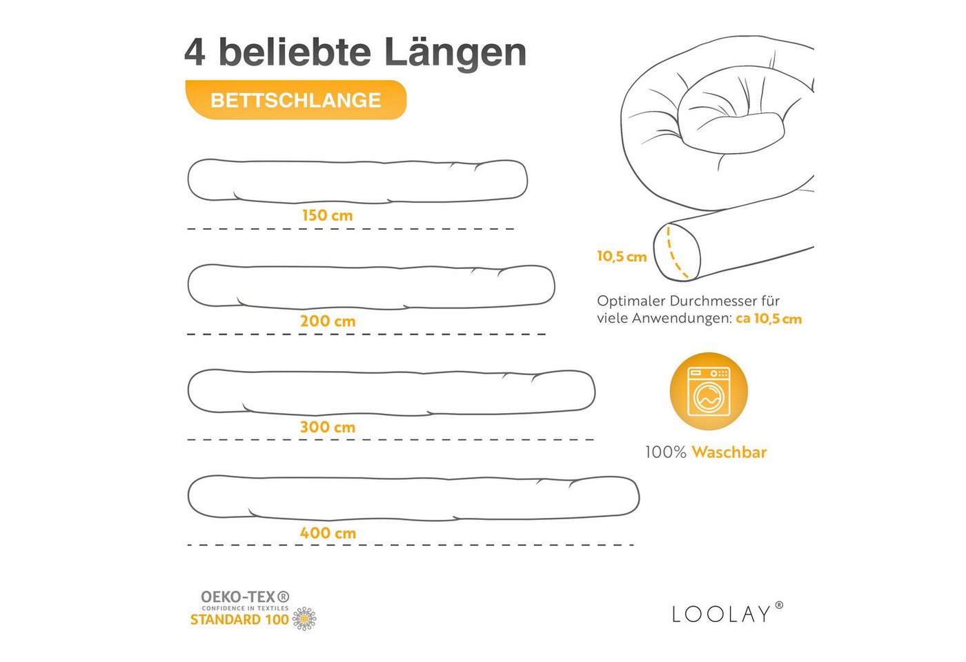Loolay Nestchenschlange 100% ROSA Baumwolle Multifunktion PREMIUM Bettschlange Stoffschlange, (STAUBROSA Bettumrandung Krabbeldecke Babybett Umrandung Schlange  – Bild 4 von 5