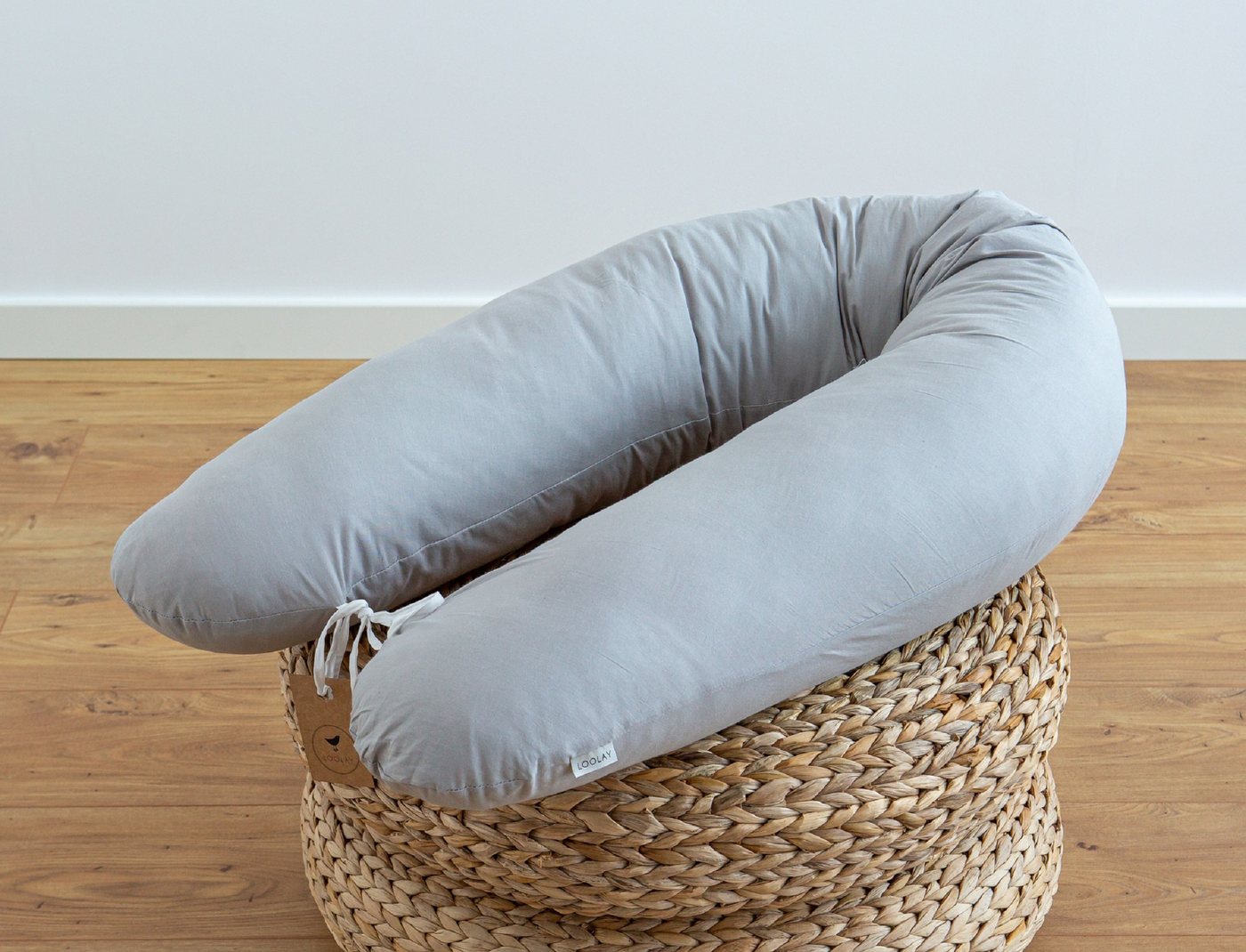 Loolay Seitenschläferkissen M/ L oder L/ XL Schwangerschaftskissen Stillkissen Schlafen Kissen, M/ L oder L/ XL Lagerungskissen + 100% Baumwolle Bezug 170 und 1 – Bild 3 von 5