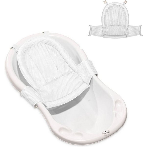 LORELLI Wanneneinlage Froggy, B: 47 cm, L: 62 cm, 1-tlg., Badewanneneinsatz, Kunststoff-Clips, weiches Netz, schnell trocknend