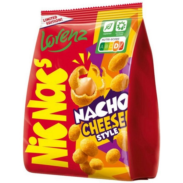 LORENZ Knabberei, Lorenz NicNac's Nacho Cheese Style köstliche Snackoption 110g
