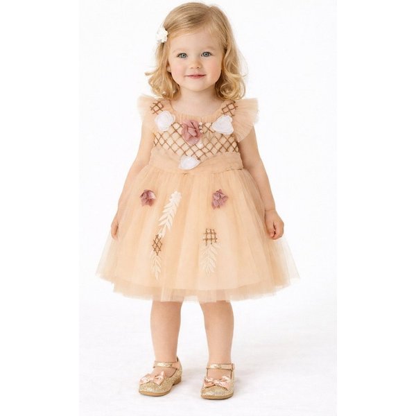 Lorey Medtec Partykleid Prinzessin Kleid, Festkleid, Abendkleid, Spitze, 100% Baumwolle Tüll