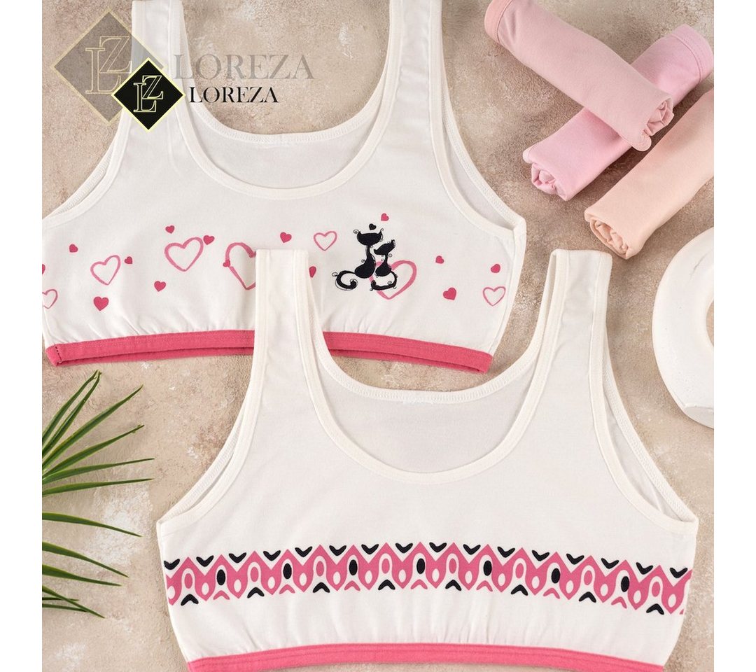 LOREZA Bustier 5er Set Mädchen Bustier BH - Mix - Bunt (Set, 5-tlg., 5er-Pack) – Bild 3 von 5