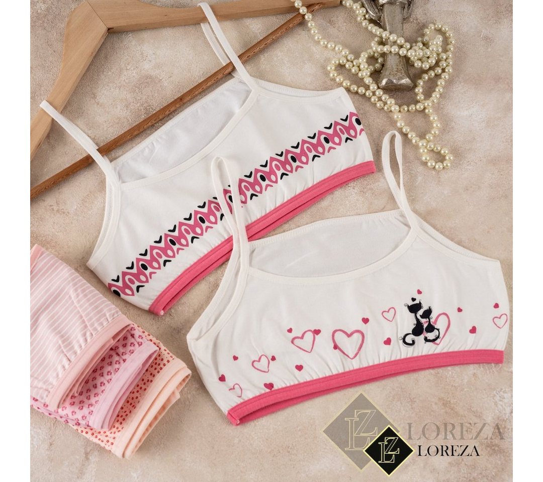 LOREZA Bustier 5er Set Mädchen Bustier BH - Mix - Bunt (Set, 5-tlg., 5er-Pack) – Bild 2 von 5