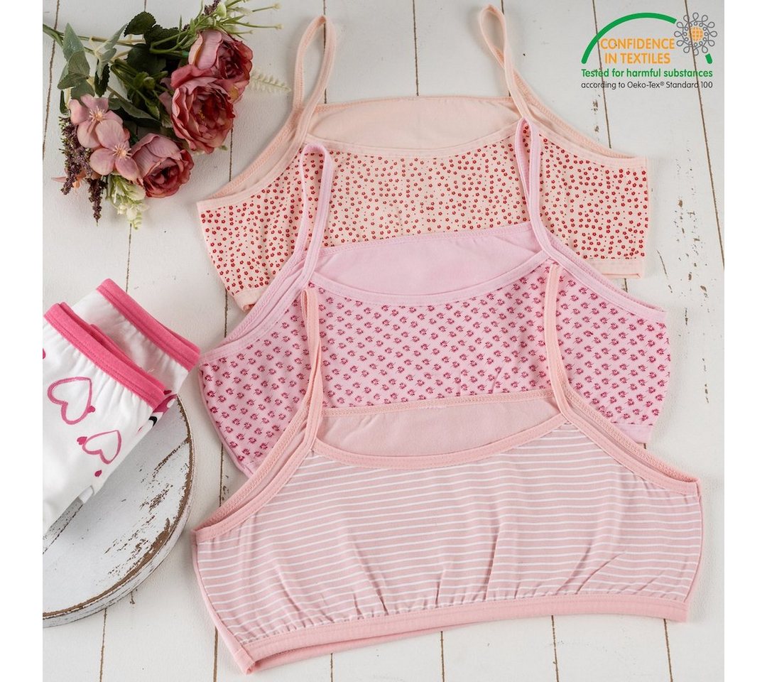 LOREZA Bustier 5er Set Mädchen Bustier BH - Mix - Bunt (Set, 5-tlg., 5er-Pack) – Bild 4 von 5