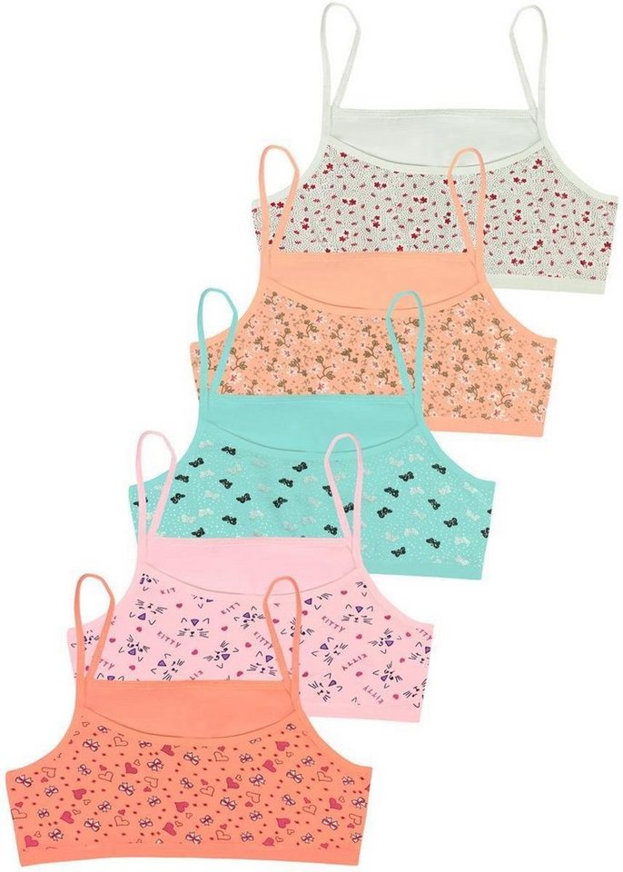 LOREZA Bustier 5er Set Mädchen Bustier BH - Mix - Bunt (Set, 5-tlg., 5er-Pack) – Bild 2 von 2