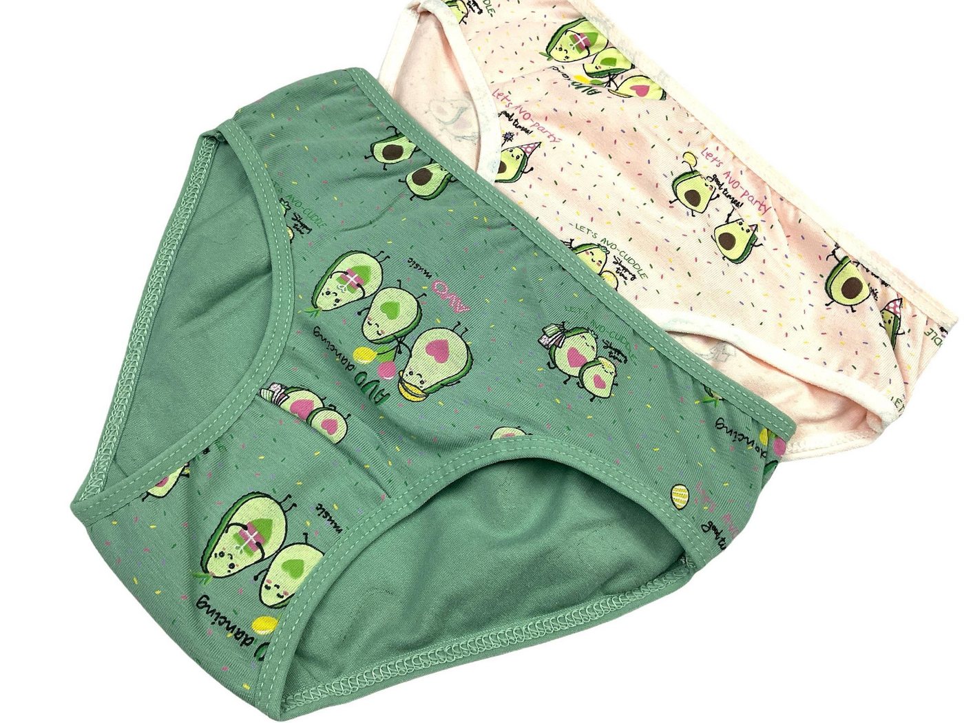 LOREZA Slip 10er Set Mädchen Slips - Avocado - Bunt (Spar-Packung, 10-St) – Bild 4 von 5