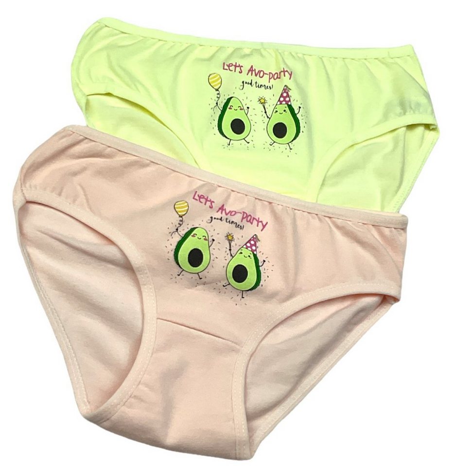 LOREZA Slip 10er Set Mädchen Slips - Avocado - Bunt (Spar-Packung, 10-St) – Bild 5 von 5