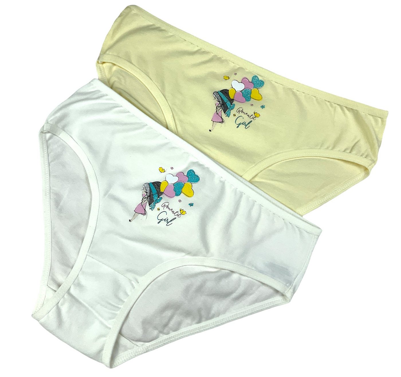 LOREZA Slip 10er Set Mädchen Slips - Herz - Bunt (Spar-Packung, 10-St) – Bild 2 von 5