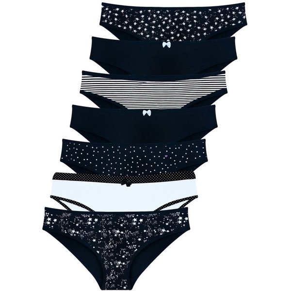 LOREZA Slip 7er Set Slips - Mix - Bunt (Packung, 7-St)
