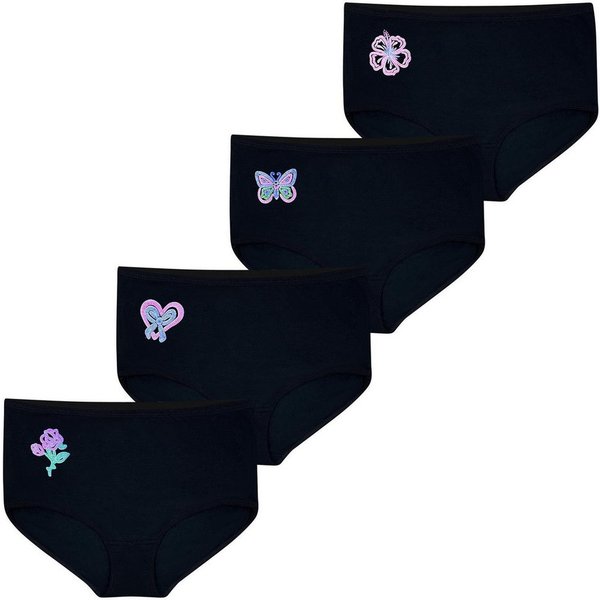 LOREZA Taillenslip 4 Damen Taillenslips aus Baumwolle 2XL-7XL (Packung, 4-St)