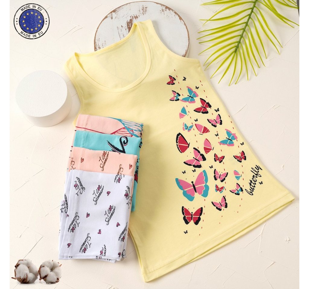 LOREZA Unterhemd 5er Set Mädchen Unterhemden - Mix - Bunt (Set, 5-St., 5er-Pack) – Bild 5 von 5