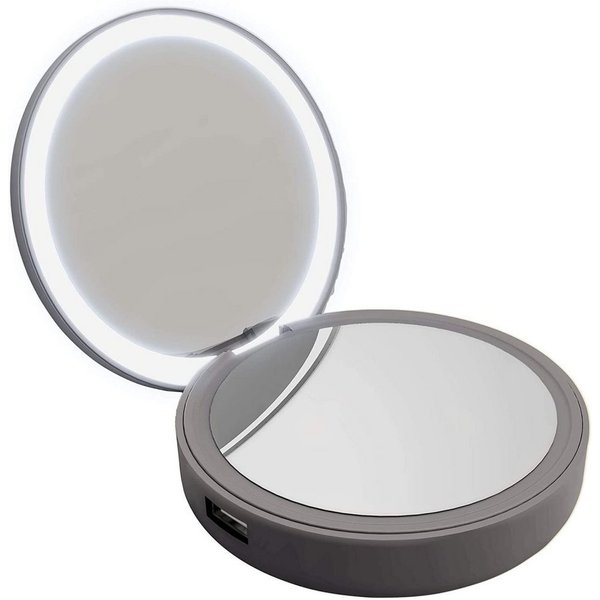 Lotta Power Makeup Mirror Power - Zusatzakku mit Schminkspiegel - space grey Powerbank