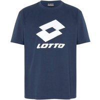 LOTTO Lotto Herren T-Shirt mit plakativem Logoprint, Größe M in Blau