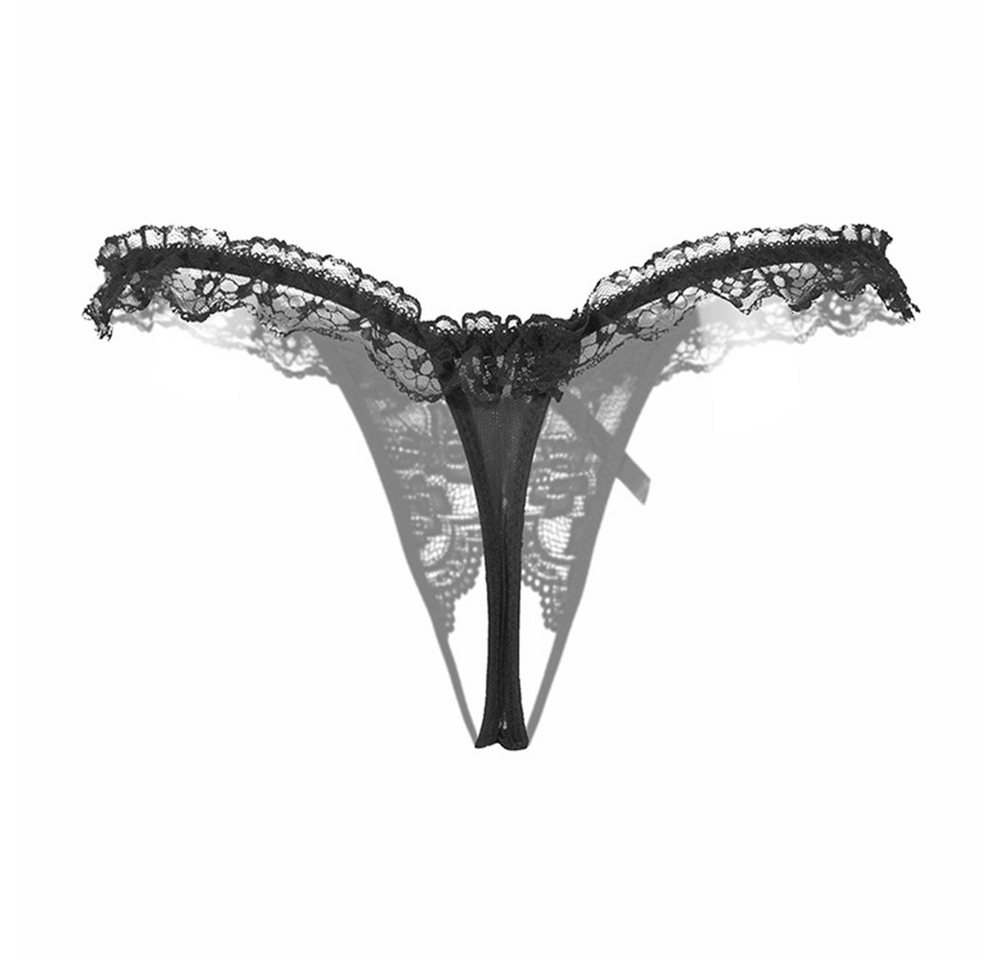 Lovolotti String-Ouvert Sexy Unterhose String Tanga Slip LO-L23 (Damen transparente String Panty mit Perlen) Nachtwäsche Reizwäsche Sexy Unterwäsche Durchsichti – Bild 3 von 3