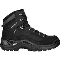 LOWA Herren Multifunktionsstiefel Herren Wanderschuhe Renegade GTX Mid, Größe 46 in Schwarz