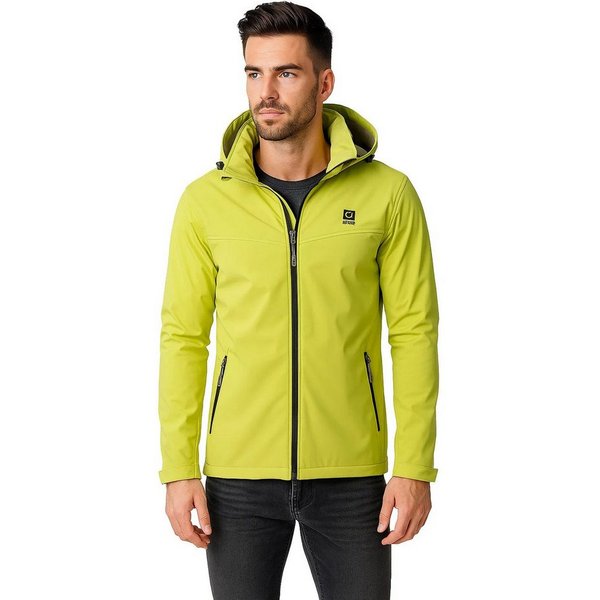 LPO Softshelljacke Softshelljacke Melvin abnehmbare, verstellbare Kapuze