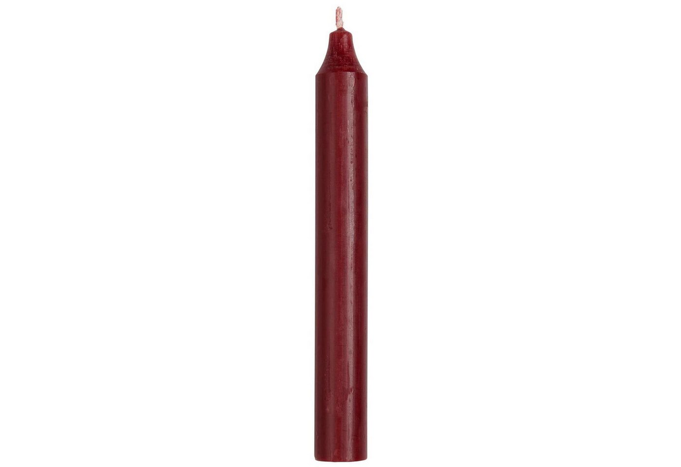 LS-LebenStil Tafelkerze Exklusive Stabkerzen Ribe Rustik 4´er Set Bordeauxrot 18x2,2cm (Made in Denmark - iB Laursen Denmark - Unparfümiert Spitzkerzen Tafelker – Bild 2 von 5