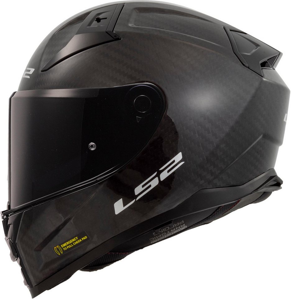LS2 Motorradhelm FF811 Vector II Carbon Helm, Notfallsystem-polsterung (eqrs),integriertes Sonnenvisier – Bild 2 von 4