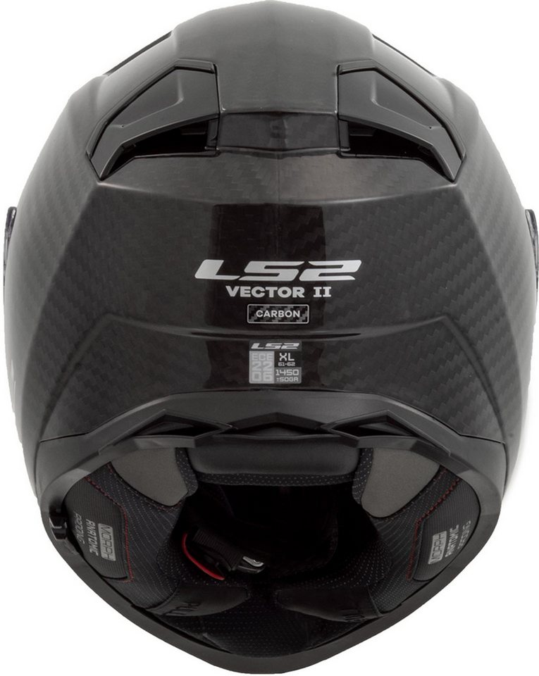 LS2 Motorradhelm FF811 Vector II Carbon Helm, Notfallsystem-polsterung (eqrs),integriertes Sonnenvisier – Bild 4 von 4