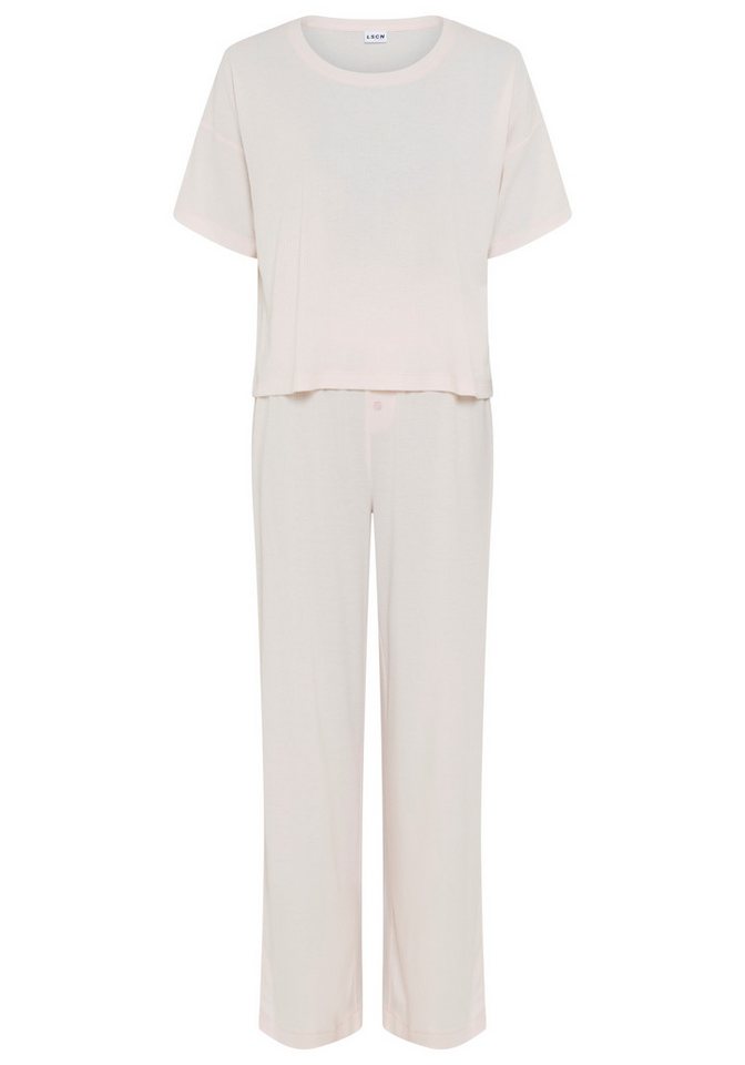 LSCN by LASCANA Pyjama (Set, 2 tlg) mit kleiner Zierknopfleiste an der Hose – Bild 2 von 5