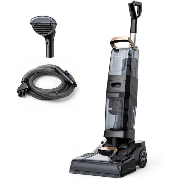 lubluelu Teppichreinigungsgerät X3 Professional Teppichreiniger Nasssauger Reinigungsgerät 19Kpa, 1200 W, beutellos, Dual-Tank, reinigt Flecken auf Teppichboden