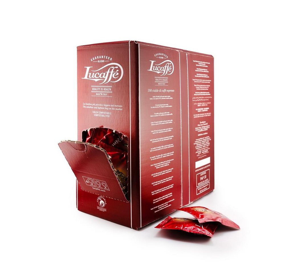 Lucaffé Kaffee MAMMA LUCIA 44mm ESE System Kaffeepads ESE Geräte Pads 150stk, 150 x 6 g, Aromen: Schokolade & leichte Karamellnote – Bild 2 von 2