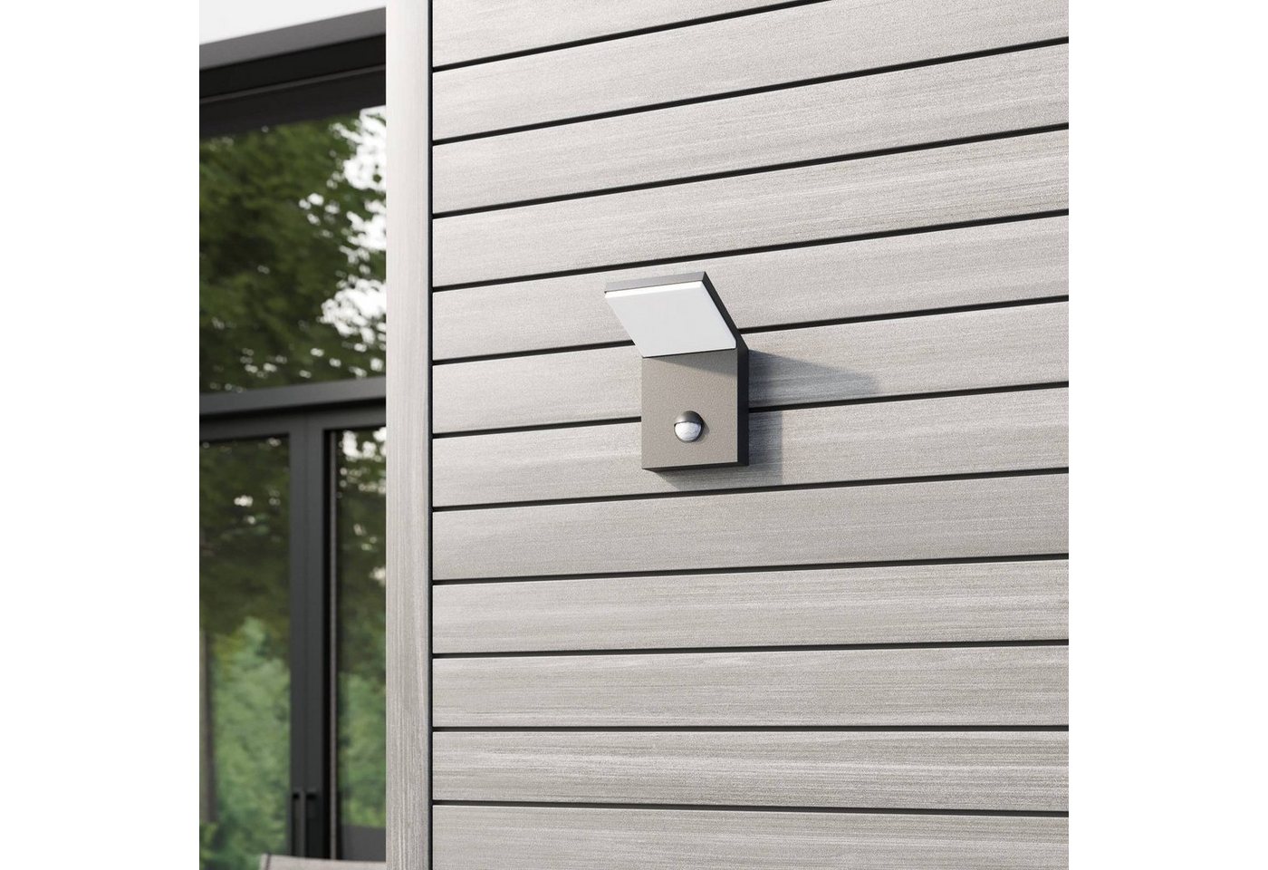 Lucande Außen-Wandleuchte Nevio, LED 7,9 W gesamt, warmweiß – Bild 4 von 5