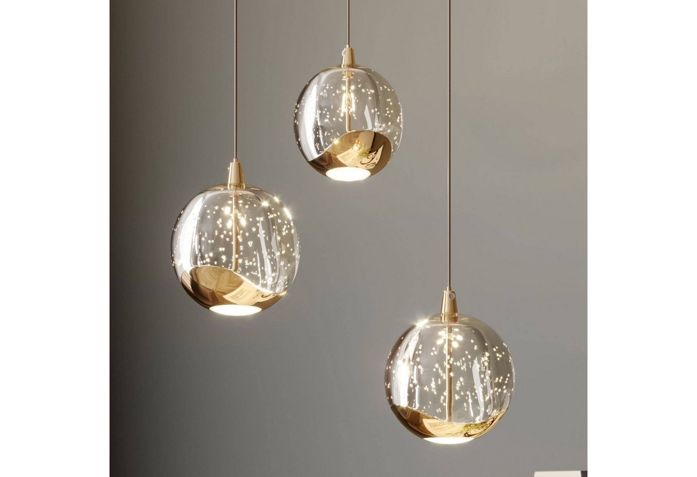 Lucande Hängeleuchte Hayley, 3 x 5 W LED, warmweiß – Bild 2 von 5