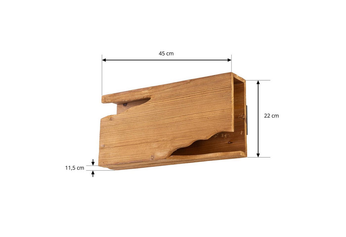 Lucande Wandleuchte Tarry, Holz IP20, 2 x 10 W LED – Bild 5 von 5